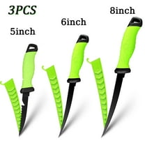 Fillet Knife for Fish Sharp Petrified Fish Knives Set High Carbon Steel No-stick Coated Boning Knife for Meat Cutting