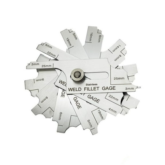 Fillet Welding Inspection Gauge Set 7 Pieces for Detailed Weld Seam Testing