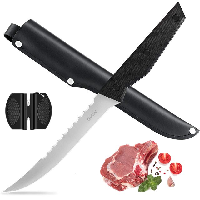 Filleting Knife 6 inch Edge Deboning Fish and Meat, Professional Fish