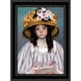 thumbnail image 1 of Fillette Au Grand Chapeau 19x24 Black Ornate Wood Framed Canvas Art by Cassatt, Mary,, 1 of 2