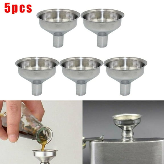 Filling Funnels, Liquor Bottle Mini Funnel Small Mouth 25mm Height, 5pcs, Kitchen Funnel Set, Liquor Funnel, Mini Funnel for Bottles, A