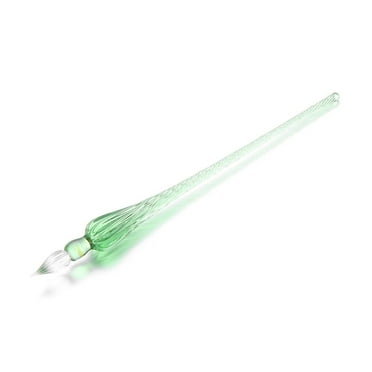 Filling Ink Fountain Pens Glass Lampwork Pen with 3D Flower inside Crystal Penholder Plunging Calligraphy Pen Style 2-5