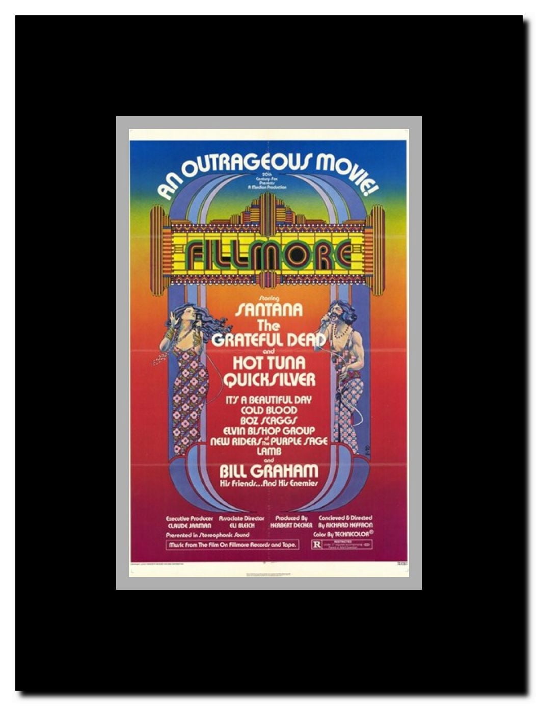 Fillmore Framed Movie Poster