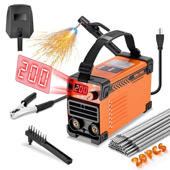 Filluck Stick Welder 200Amp 110V ARC Welding Machine, Mini Portable IGBT Inverter Welder Kit with 20 Rods, Hot Start, Anti-Stick, Arc Force, for 1/16-1/8" Rod