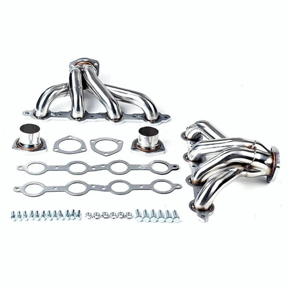 Filluck Tube Headers, Stainless Steel Exhaust Headers for 1923-1967 Chevrolet Small Block (LS1/LSX, 350 Compatible), 10-15HP & Torque Gain, Direct Fit Replacement