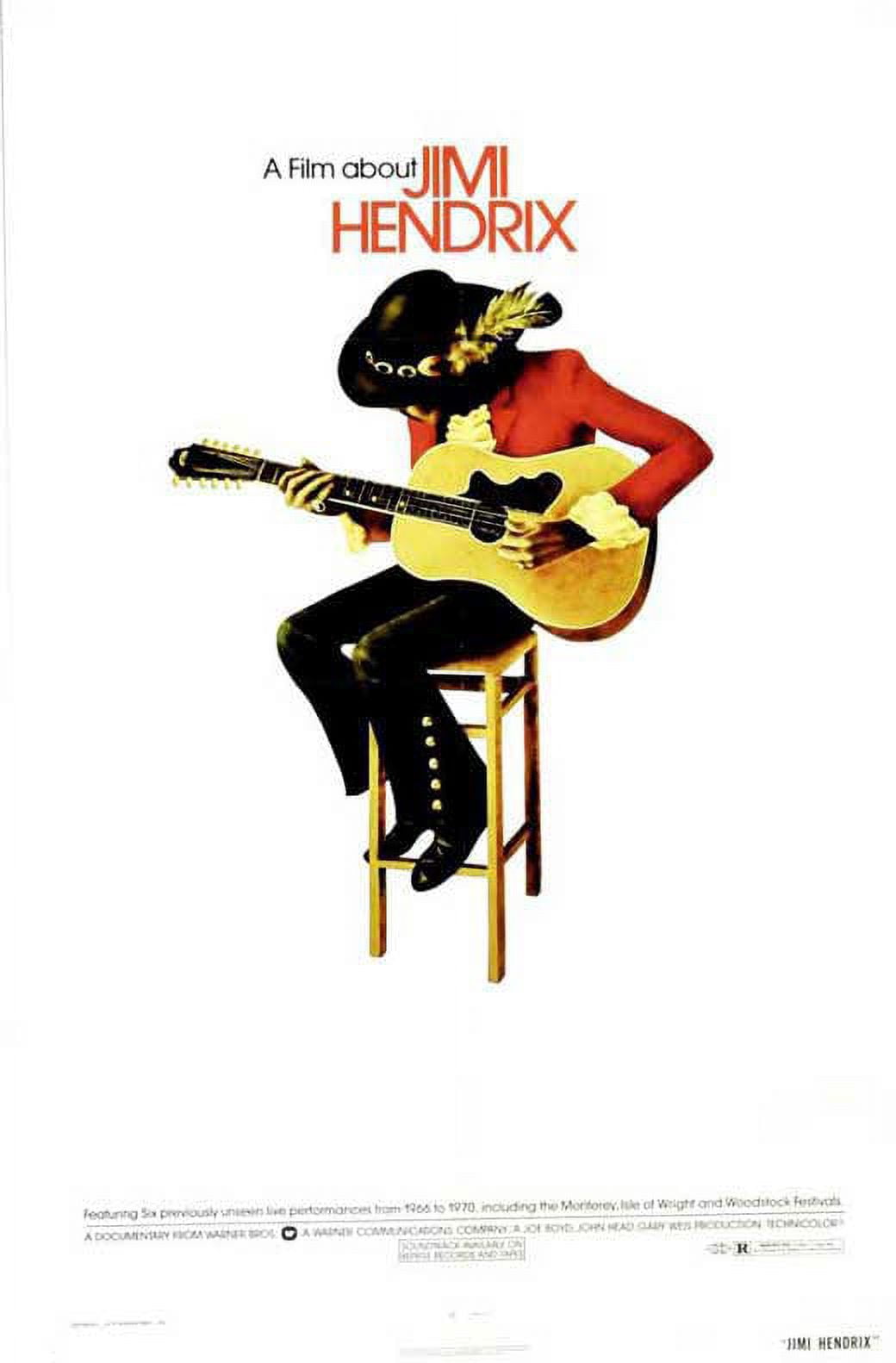 Jimi Hendrix Poster 24x36 & Wall Art | Walmart - Walmart.com