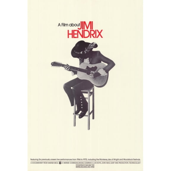 Film About Jimi Hendrix A Movie Poster Print (27 x 40)