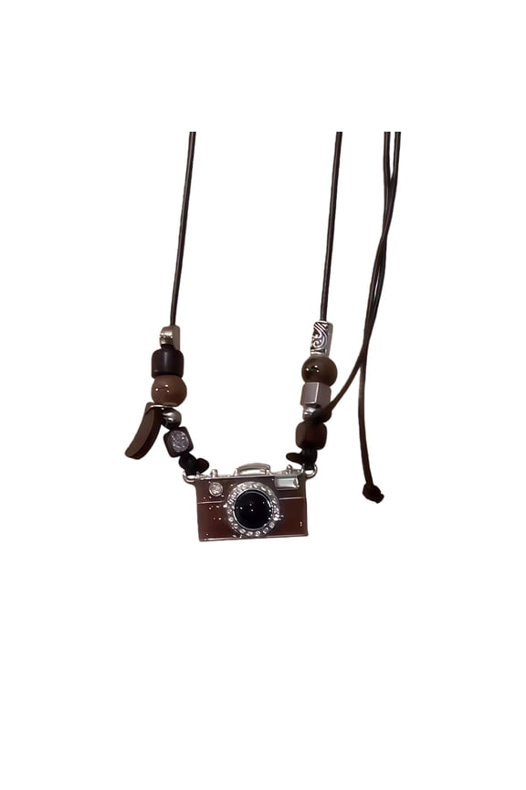Film Camera Designs Adjustable Length Necklace Enameled Craftsmanship Neckchain Jewelry Gift For Women Men