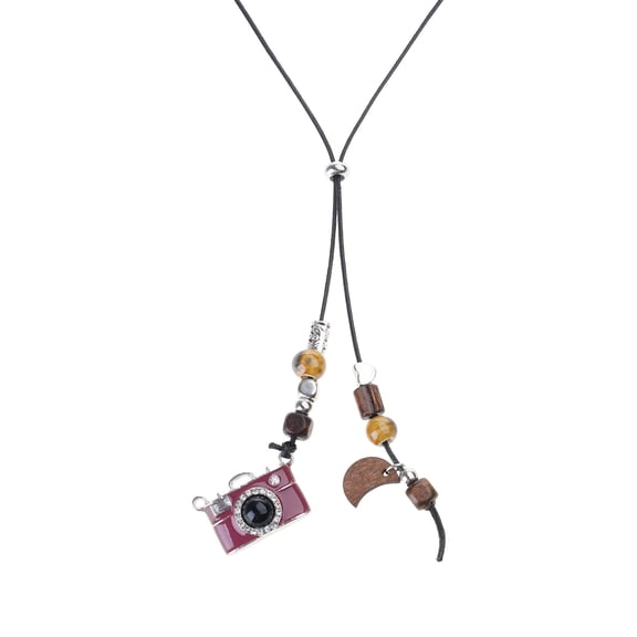 Film Camera Jewelry Adjustable Layering Necklace Autumn Winter Gift For Photograph Enthusiasts