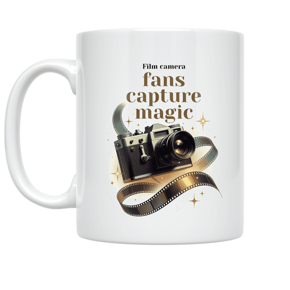 Film Camera Magic - Film Photography Enthusiast - 11 oz Ceramic Coffee Mug