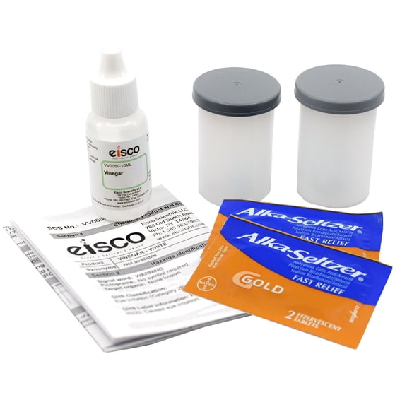 Film Canister Rockets Kit - Launch a Rocket with Two Simple Ingredients - STEM Learning - Explore Chemical Reactions, Pressure & Energy - Science Fair Kits by Eisco