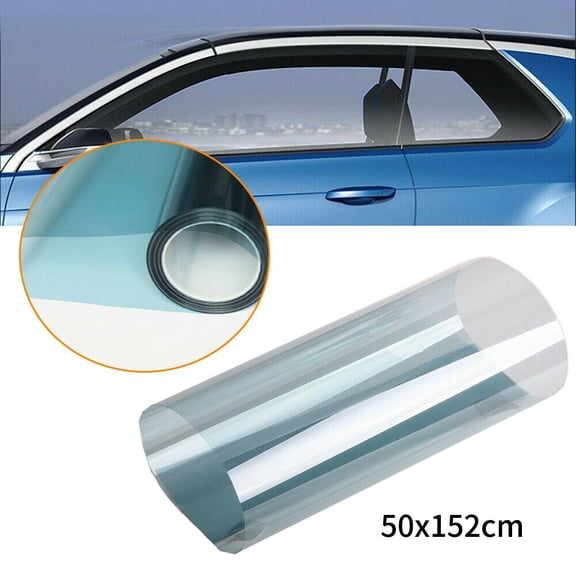 Film Car Casement Film 75 VLT Anti-UV Sunshade Tint Tinting Film UV Waterproof 1 Piece 152cmx50cm 1pc Light Blue