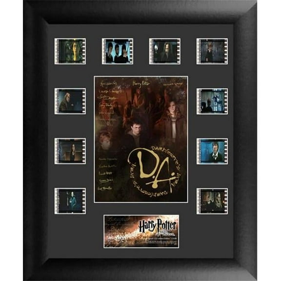 Film Cells - Harry Potter And The Order Of The Phoenix Series 3 Mini Montage - Black Wood Frame