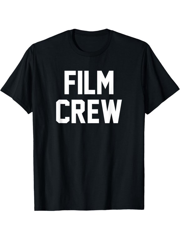 Film Crew Movie Production Staff Filmmaker Cinematographer T-Shirt men and women can wear, black, white, gifts