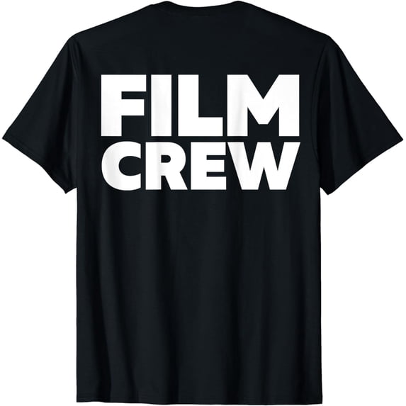 Film Crew Shirt Print On Back Filming Movie Set T-Shirt