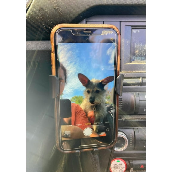 Film Degenerates Wireless Car Charger & Cradle Dashboard Mount | Qi-Compatible Phone Holder Perfect for Videoconferences On The Go! ( •̀ᴗ•́ )و