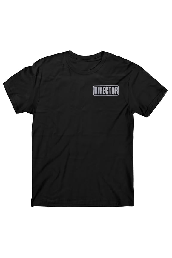 Film Director t shirt, reflective logo, movie director t shirt