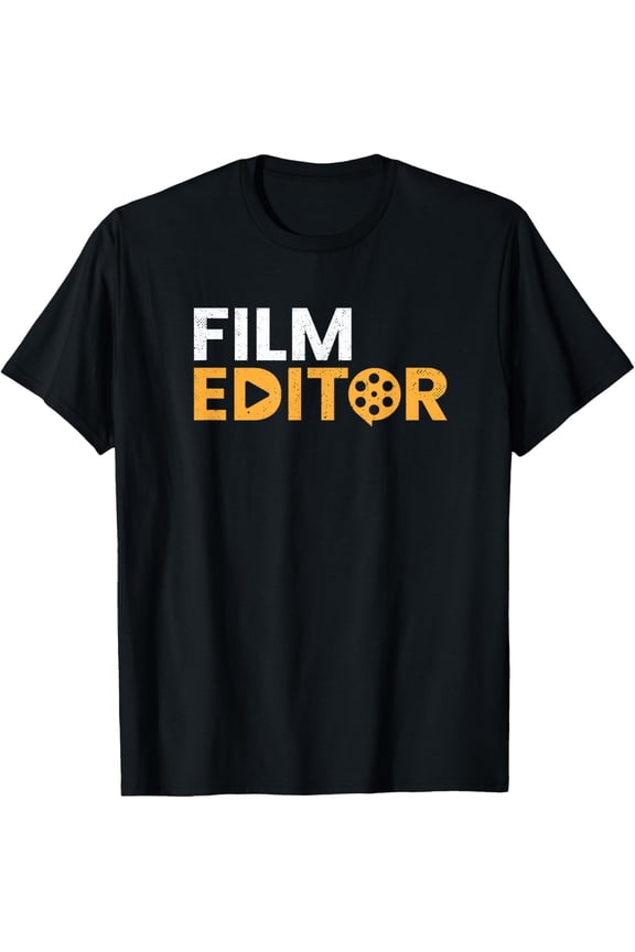 Film Editor Video Director Cinematographers Filmmakers T-Shirt men and women can wear, black, white, gifts