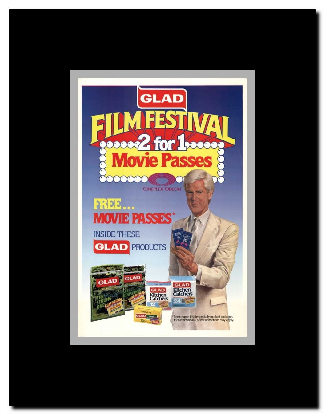 Film Festival Movie Passes Framed Movie Poster