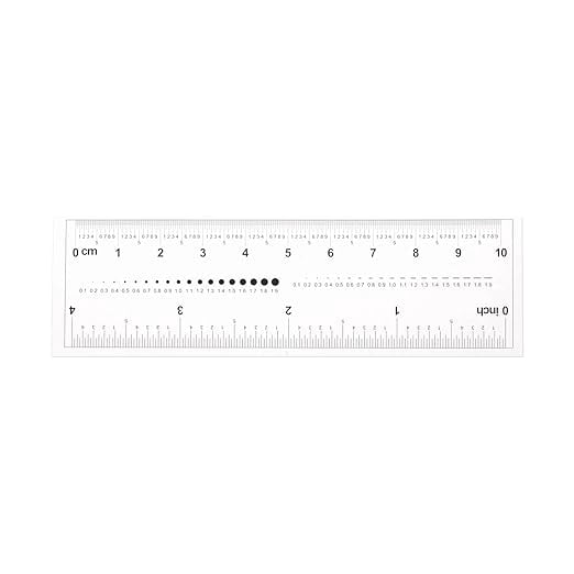 Film Flexible Ruler 4 Inch 0.1mm Scale PET Plastic Covered Folding ...