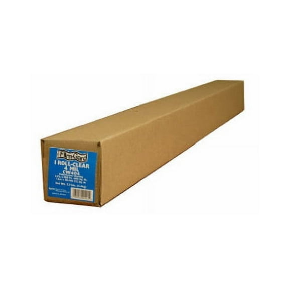 Film-Gard 20' X 50' Clear Polyethylene Construction Sheeting, 4 mil