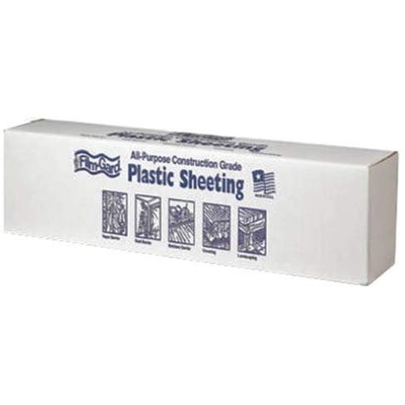 Film-Gard Polyethylene Construction Sheeting C0612 - 6 Mil, Transparent - 12' x 100'