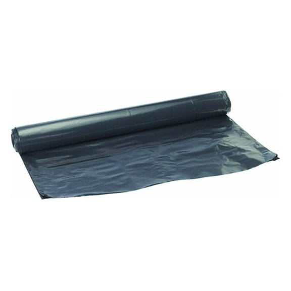 Film-Gard Polyethylene Sheeting 12' x 50' 4 Mil Black - Heavy Duty Plastic Drop Cloth for Construction, Agriculture & Home Improvement
