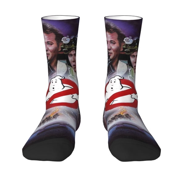 Film Ghostbusters Adult Socks Breathable Cozy Soft Crew Socks Novelty Casual Calf Stockings For Men Women