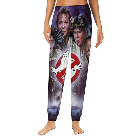 Film Ghostbusters Pajama Bottoms for Women Novelty Lounge Daily Cozy Soft Sleep Pajamas Pants Long Sleepwear