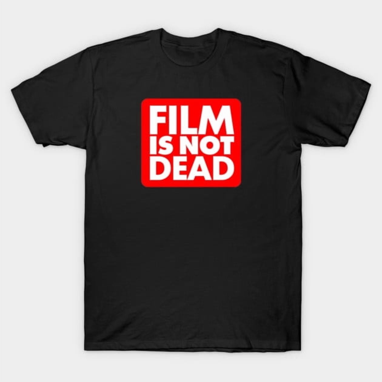 Film Is Not Dead Red Text Traditional Analog Slr Shutter Camera Photo ...