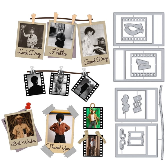 Film Photo Frames Cutting Dies Card Making Metal Die Cut Stencils Scrapbooking Embossing Template Dies Supplies
