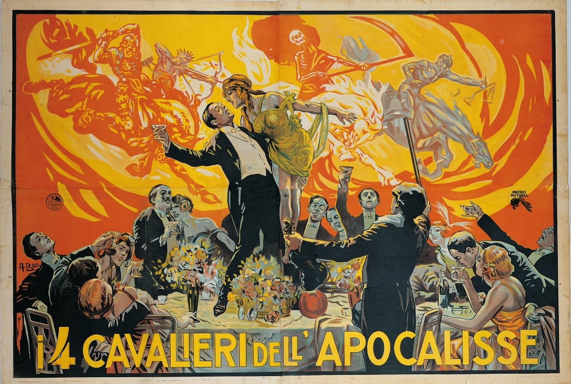 Film Poster For The Four Horsemen Of The Apocalypse Canvas Art - (36 x 24)