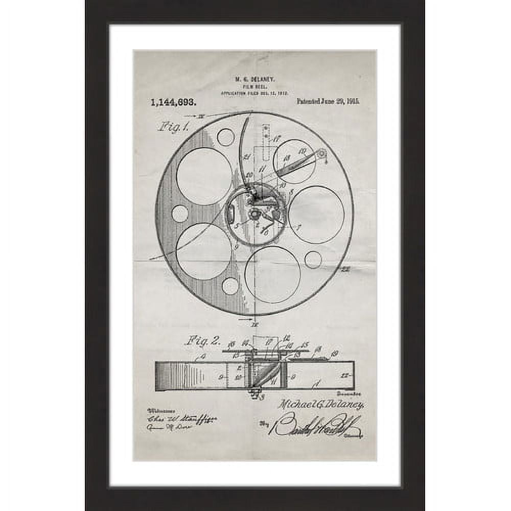 Film Reel 1915 Old Paper\, image size:1000x1000