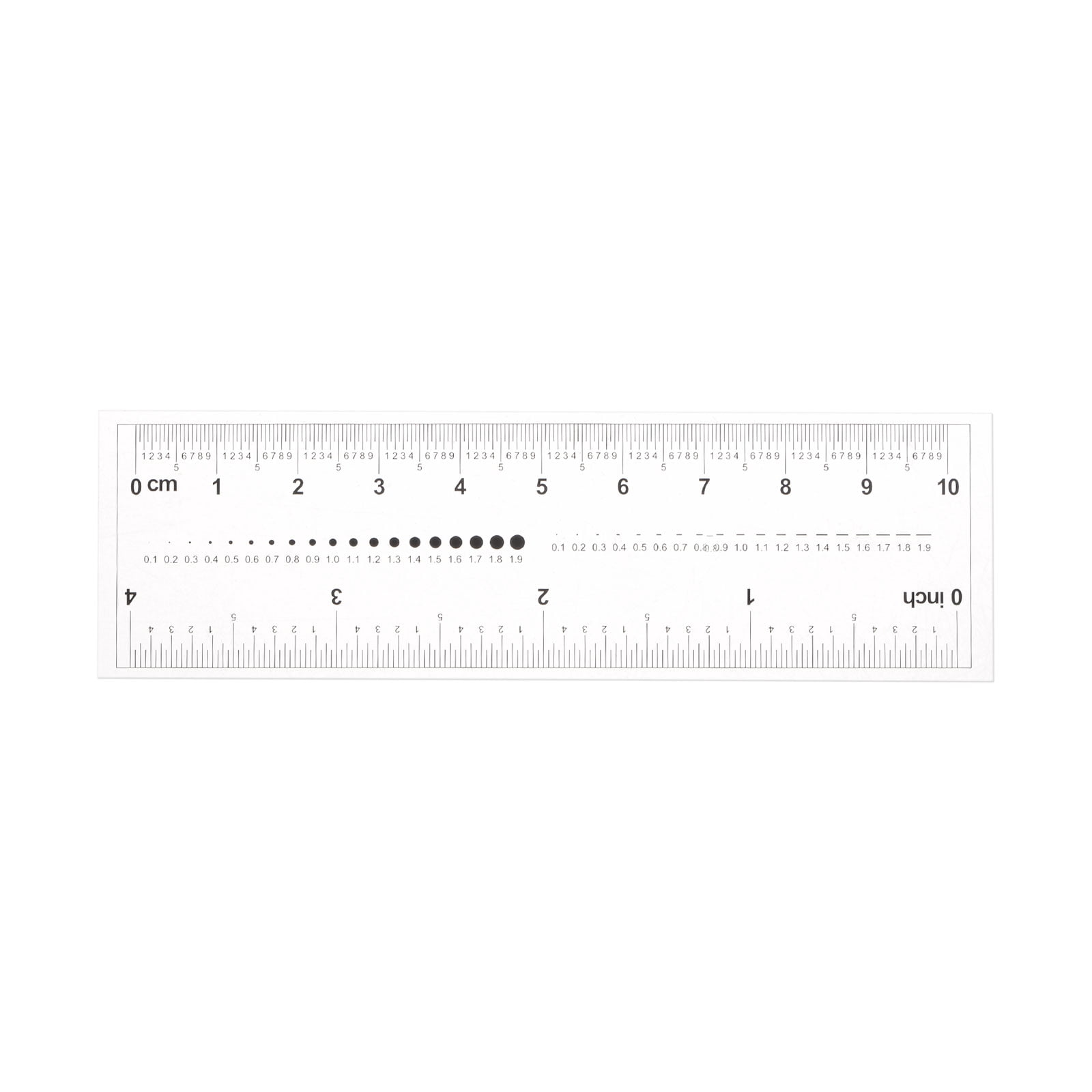 Flim Ruler Film Ruler 4 Inch 0.5mm Scale PET Plastic Film Straight Ruler - Walmart.com