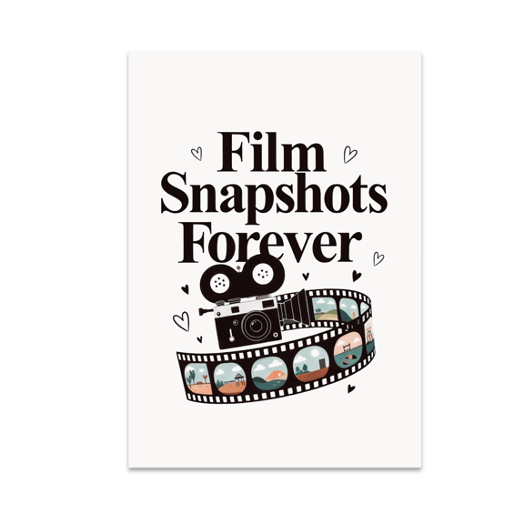 Film Snapshots Forever Wall Decor - Film Photography Fan - 13x19 Poster Print