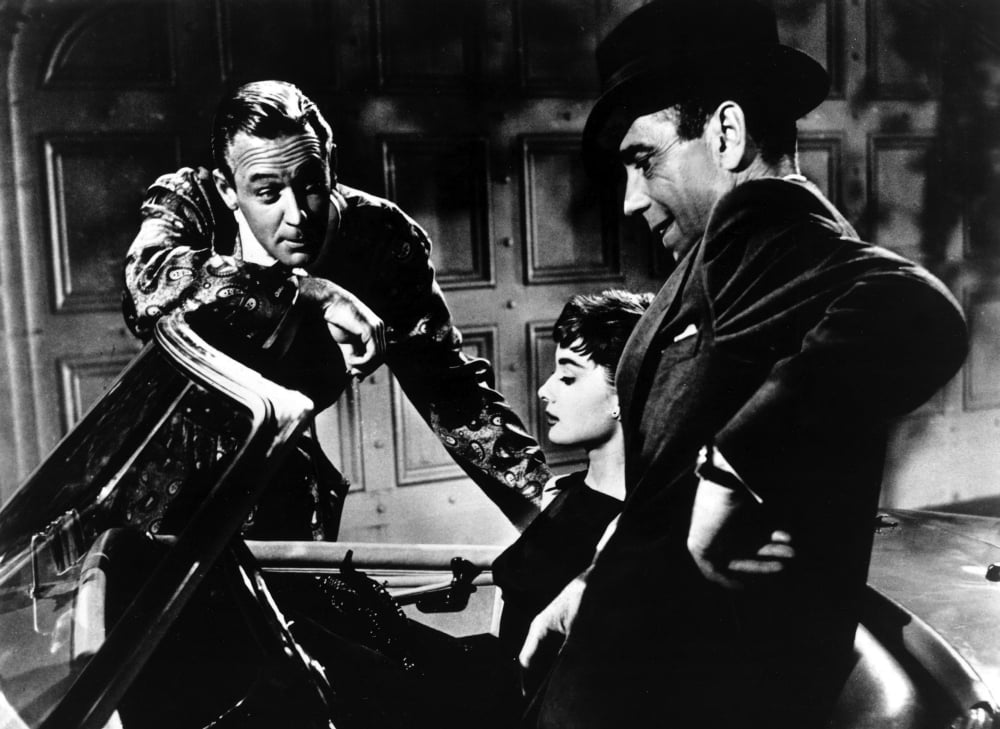 Film Still of Audrey Hepburn and Humphrey Bogart in a car and William ...