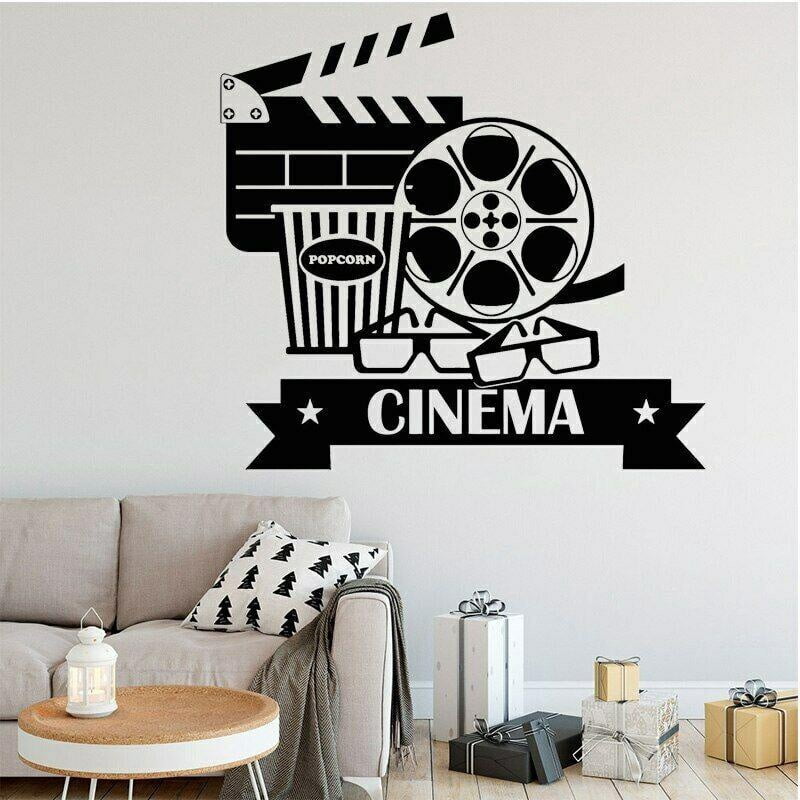 Film Wall Stickers Cinema Movie Camera Wall Decal Filming Sticker Vinyl ...