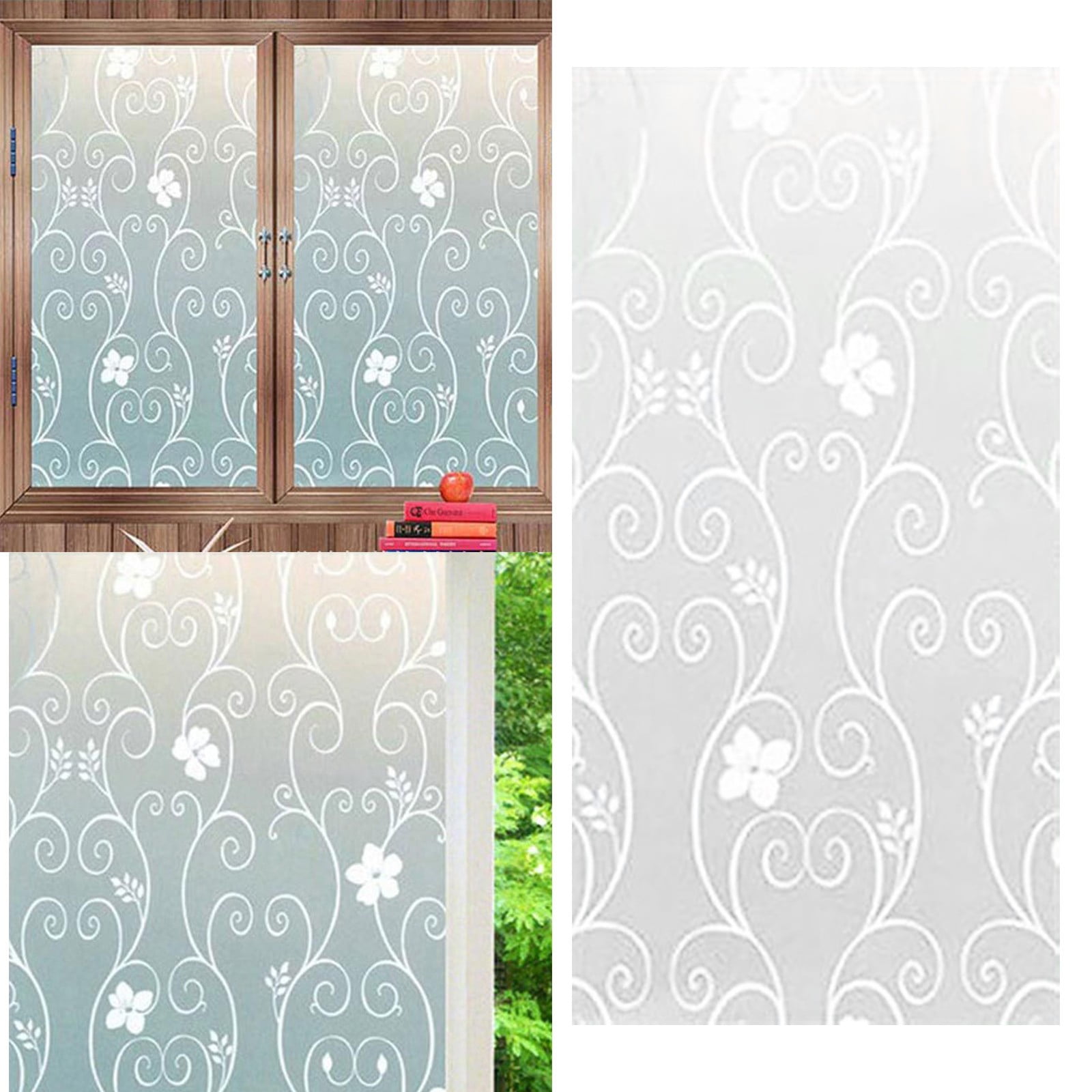 Film Window Glass Film Flower Stickers for Home Bathroom Bedroom office