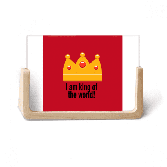 Film Words World King Art Deco Fashion Photo Wooden Photo Frame Tabletop Display