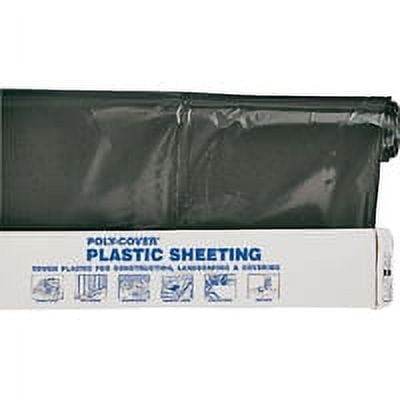 Film-gard 6' X 100' Black Polyethylene Construction Sheeting, 4 Mil