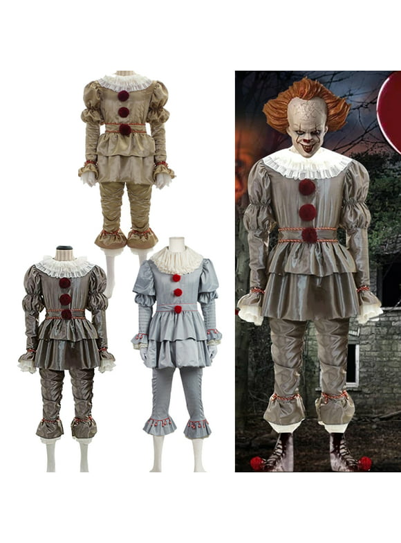 Film pennywise halloween cosplay costume adult stephen king it