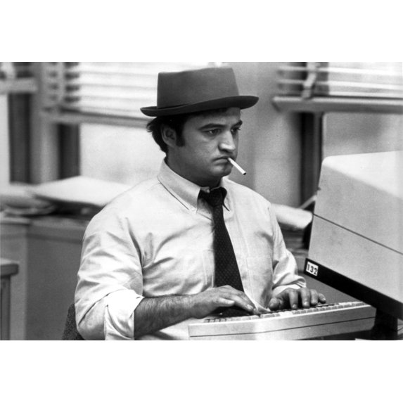 Film still featuring John Belushi using a computer Photo Print (8 x 10)