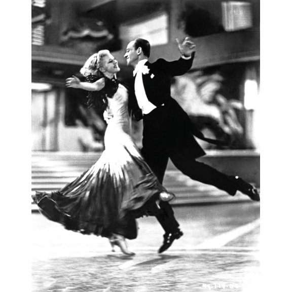 Film still of Fred Astaire and Ginger Rogers dancing Photo Print (8 x 10)