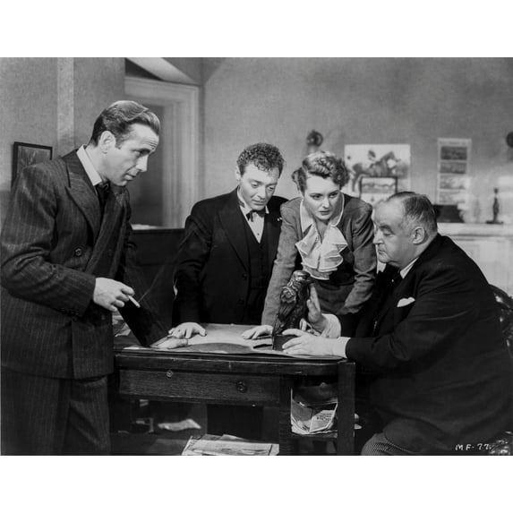 Film still of Humphrey Bogart and co stars in the Maltese Falcon Photo Print (24 x 30)