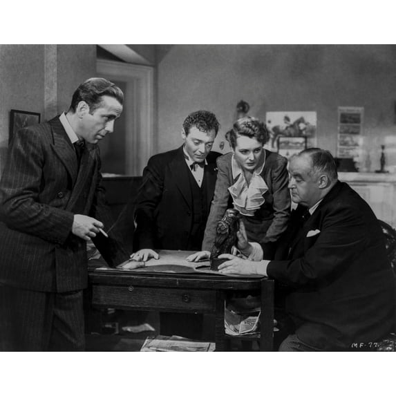 Film still of Humphrey Bogart and co stars in the Maltese Falcon Photo Print (8 x 10)