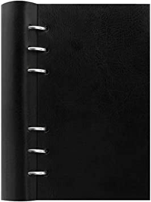 Filofax Clipbook, Classic Refillable Notebook, Black, Personal (6.75 x  3.75) Ruled, Plain and Quadrille Notes Pages, Undated Planner, Yearly,  Monthly and Weekly Calendar (B023628) 