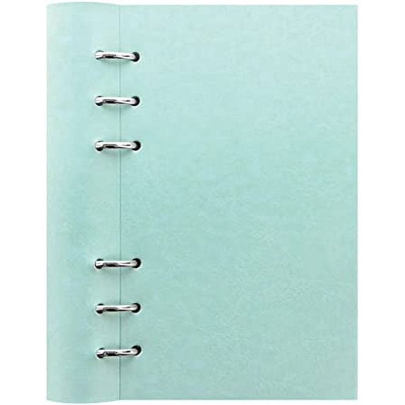 Filofax Clipbook, Classic Refillable Notebook, Duck Egg, Personal (6.75 x 3.75") Ruled, Plain and Quadrille Notes Pages, Undated Planner, Yearly, Monthly and Weekly Calendar (B023629)