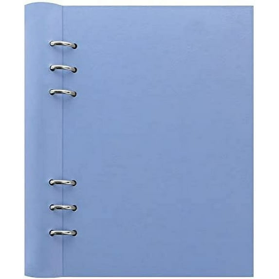 Filofax Clipbook, Vista Blue Leather-Look Cover, A5, 8-1/4 x 5-3/4 (B023620)