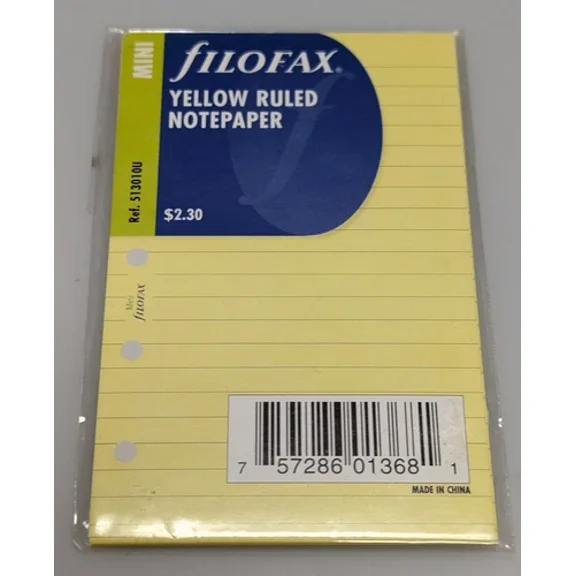 Filofax Mini To Do Refill - Yellow #513010