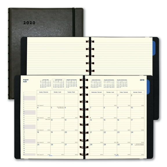 Filofax Monthly Planner 10.75 x 8.5 Black 2020-2021 C1811001
